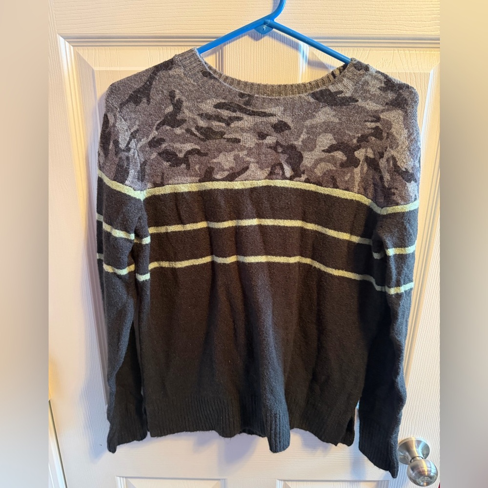 Womens Beachlunchlounge Pattern Sweater Sz S